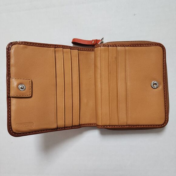 Coach C Signature Multi-Colored Rainbow Wallet - Picture 5 of 10